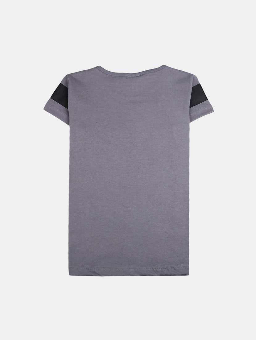 girls round neck printed regular tee - 19430878 -  Standard Image - 1