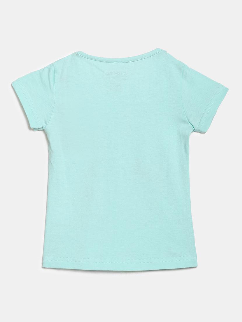 girls round neck printed regular tee - 19430892 - Standard Image - 1