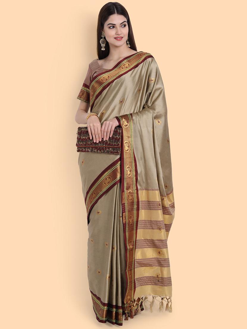 self design printed saree - 19431704 -  Standard Image - 1