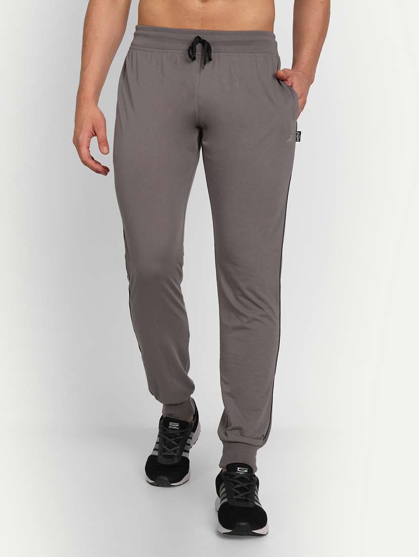 men solid mid rise full length jogger