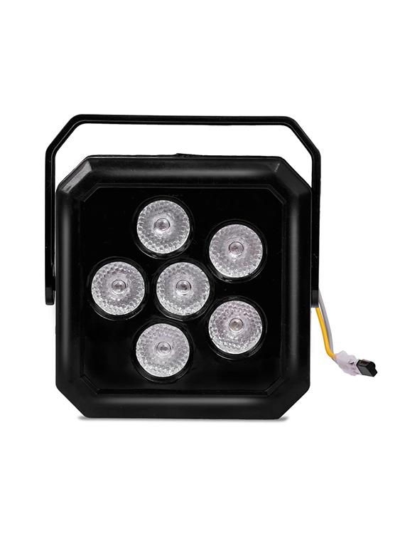 rsct dj led par flood light with 6 led for home party festival lighting with auto matic control disco stage light (multicolor)