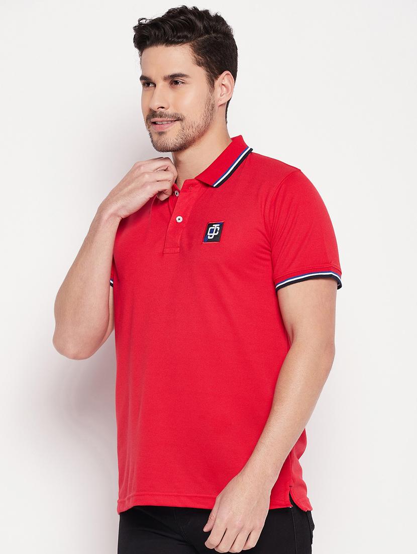 men polo neck plain t-shirt - 19435321 -  Standard Image - 1