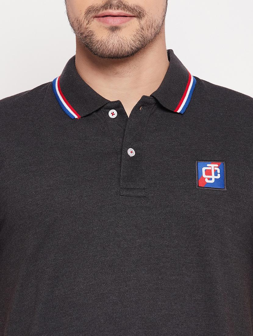 men polo neck plain t-shirt - 19435324 - Standard Image - 4