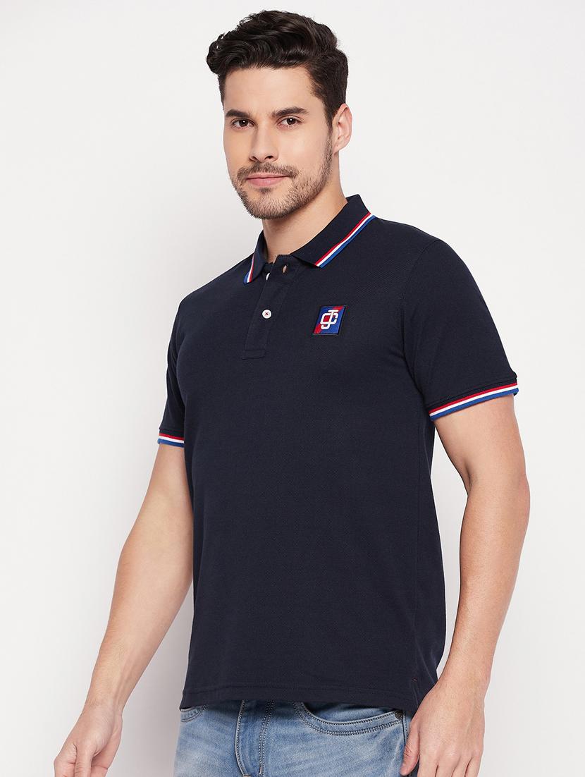 men polo neck plain t-shirt - 19435328 - Standard Image - 1