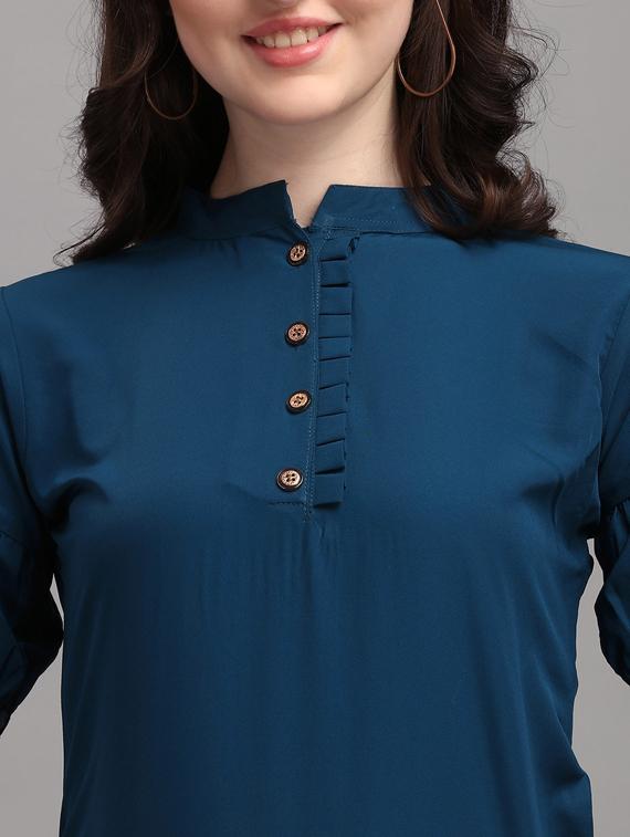 girls solid regular top - 19435443 - Standard Image - 4