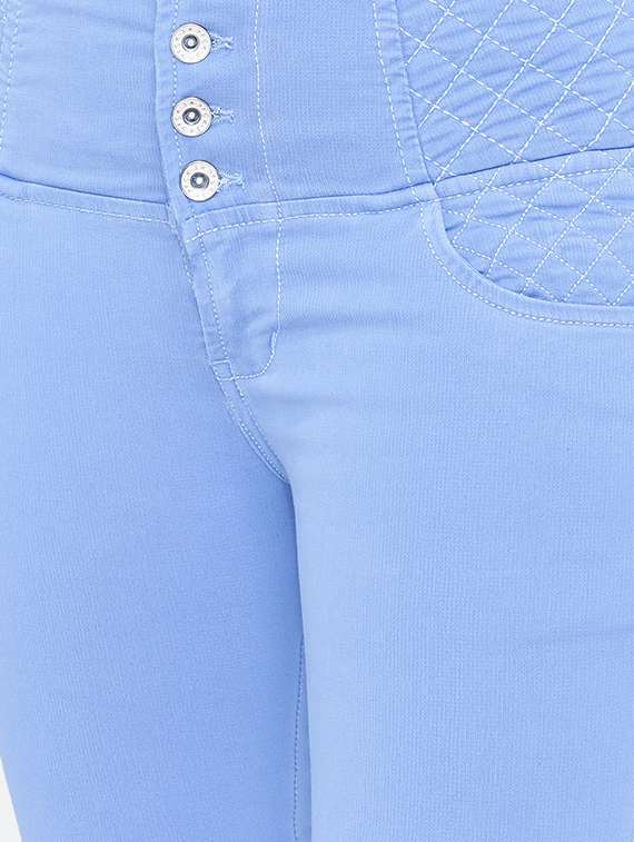 women's plain slim fit jeans - 19435470 -  Standard Image - 4