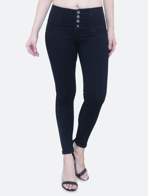women's plain slim fit jeans - 19435472 - Standard Image - 0