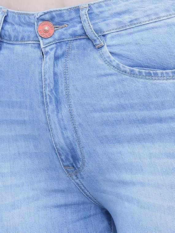 women's plain slim fit jeans - 19435479 - Standard Image - 4