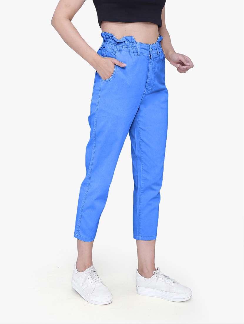 women's plain slouchy jeans - 19435496 -  Standard Image - 1