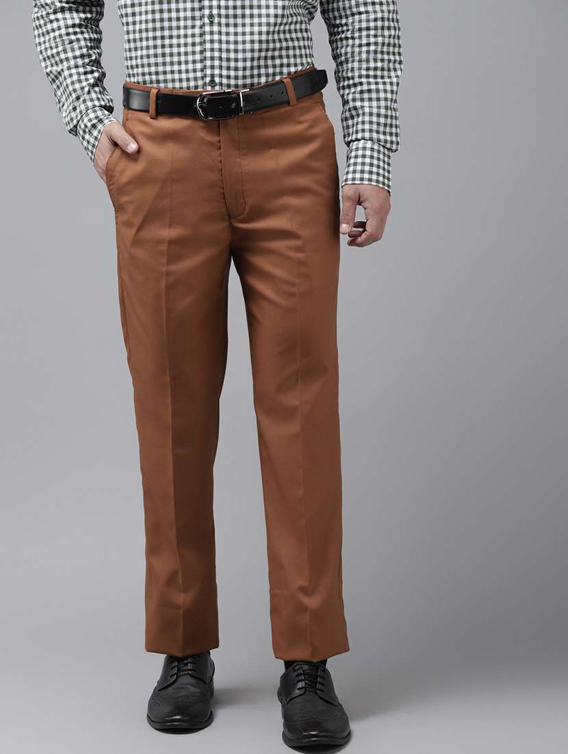 men solid formal trouser