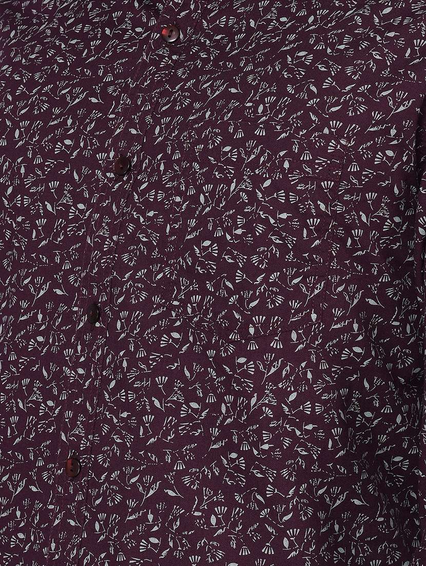 mens leaf print casual shirt - 19435859 -  Standard Image - 4