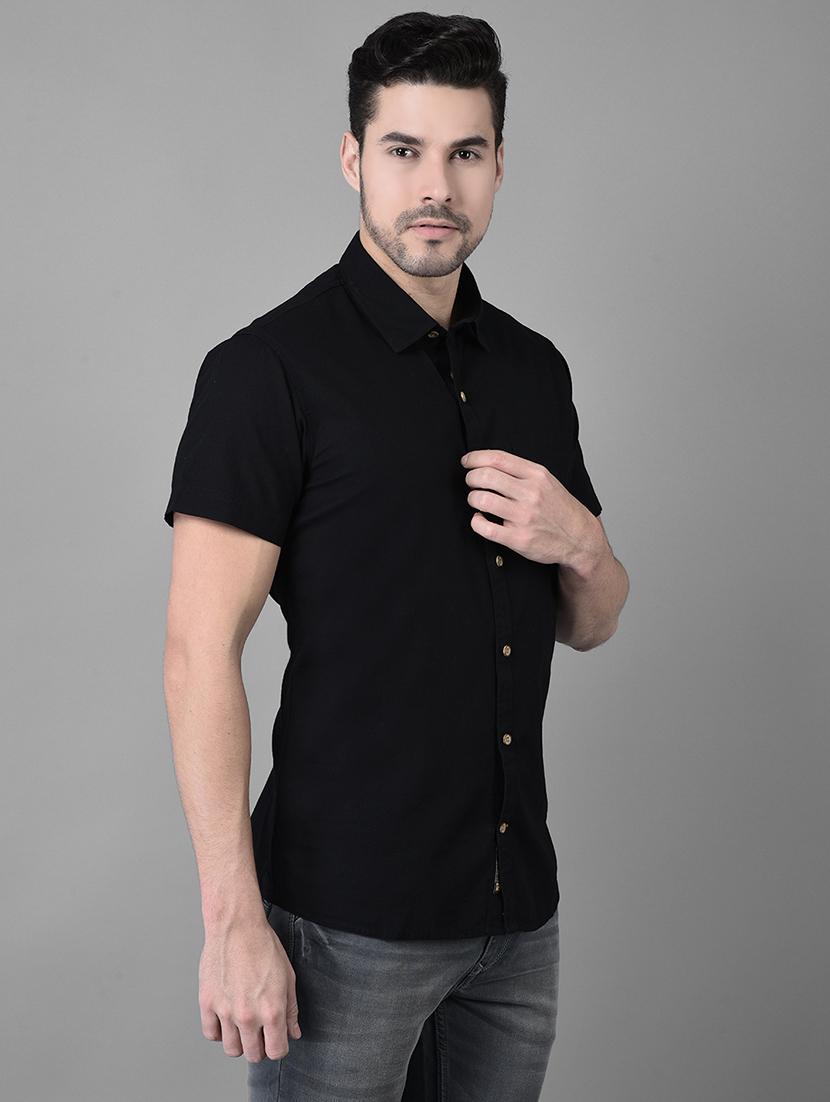 mens solid casual shirt - 19435860 -  Standard Image - 1
