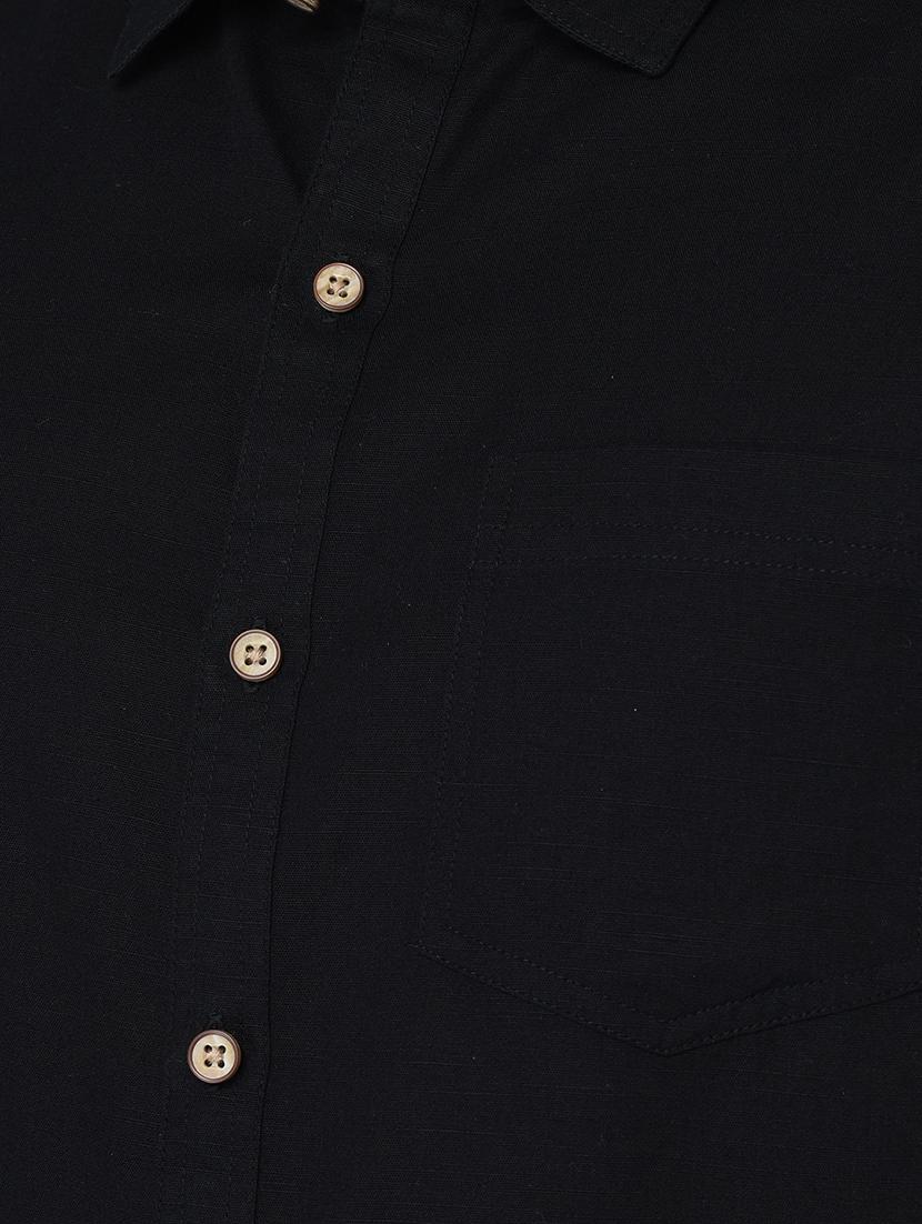 mens solid casual shirt - 19435860 - Standard Image - 4