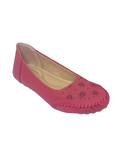 pink cut work slip-on ballerina - 19436109 - Standard Image - 0
