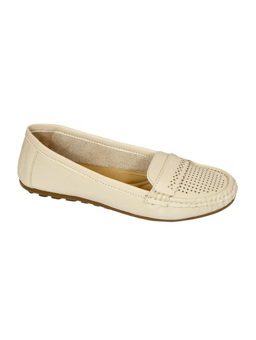 beige cut work slip-on loafers - 19436116 -  Standard Image - 0