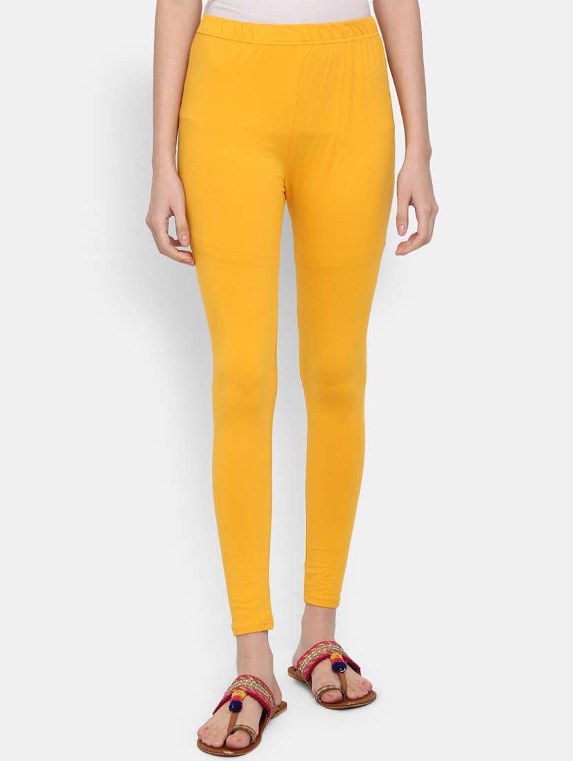 yellow cotton leggings