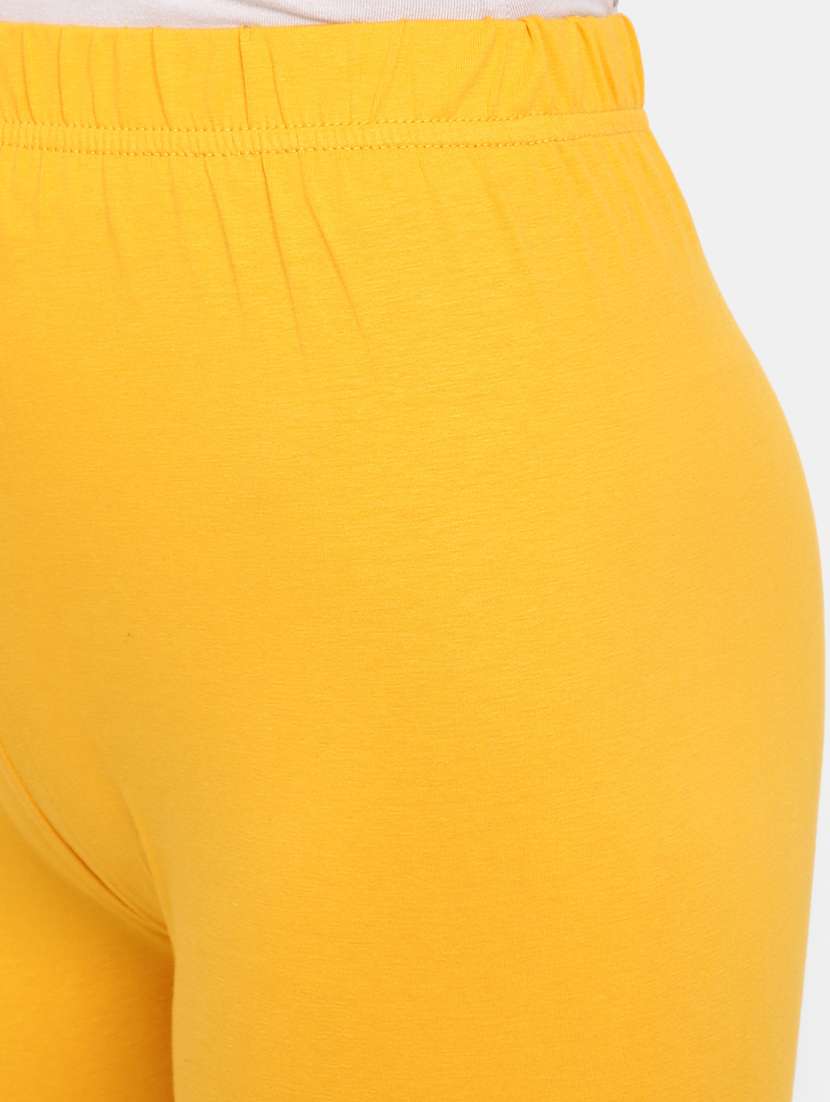 yellow solid cotton legging - 19436198 -  Standard Image - 4