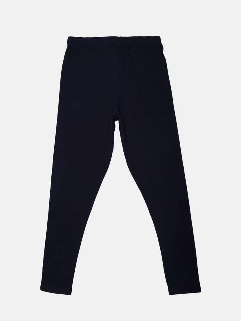girls mid rise solid legging - 19436503 -  Standard Image - 1