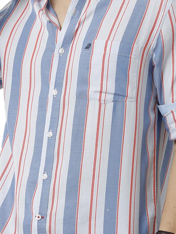 mens stripes casual shirt - 19436523 - Standard Image - 4