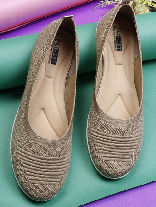 beige slip on ballerina - 19436597 -  Standard Image - 0