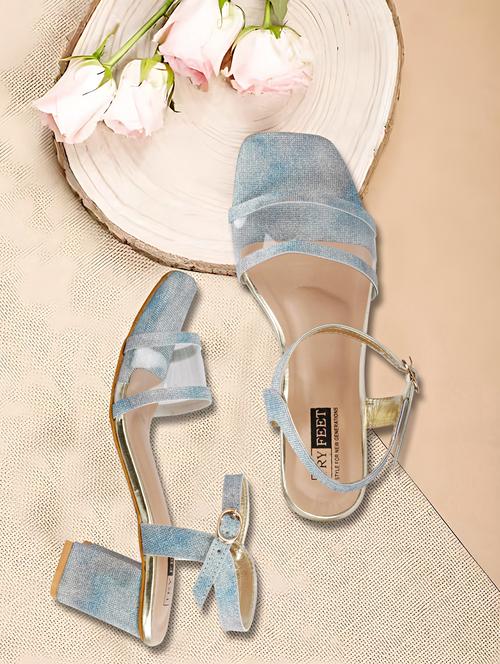 blue ankle strap sandal - 19436660 - Standard Image - 0