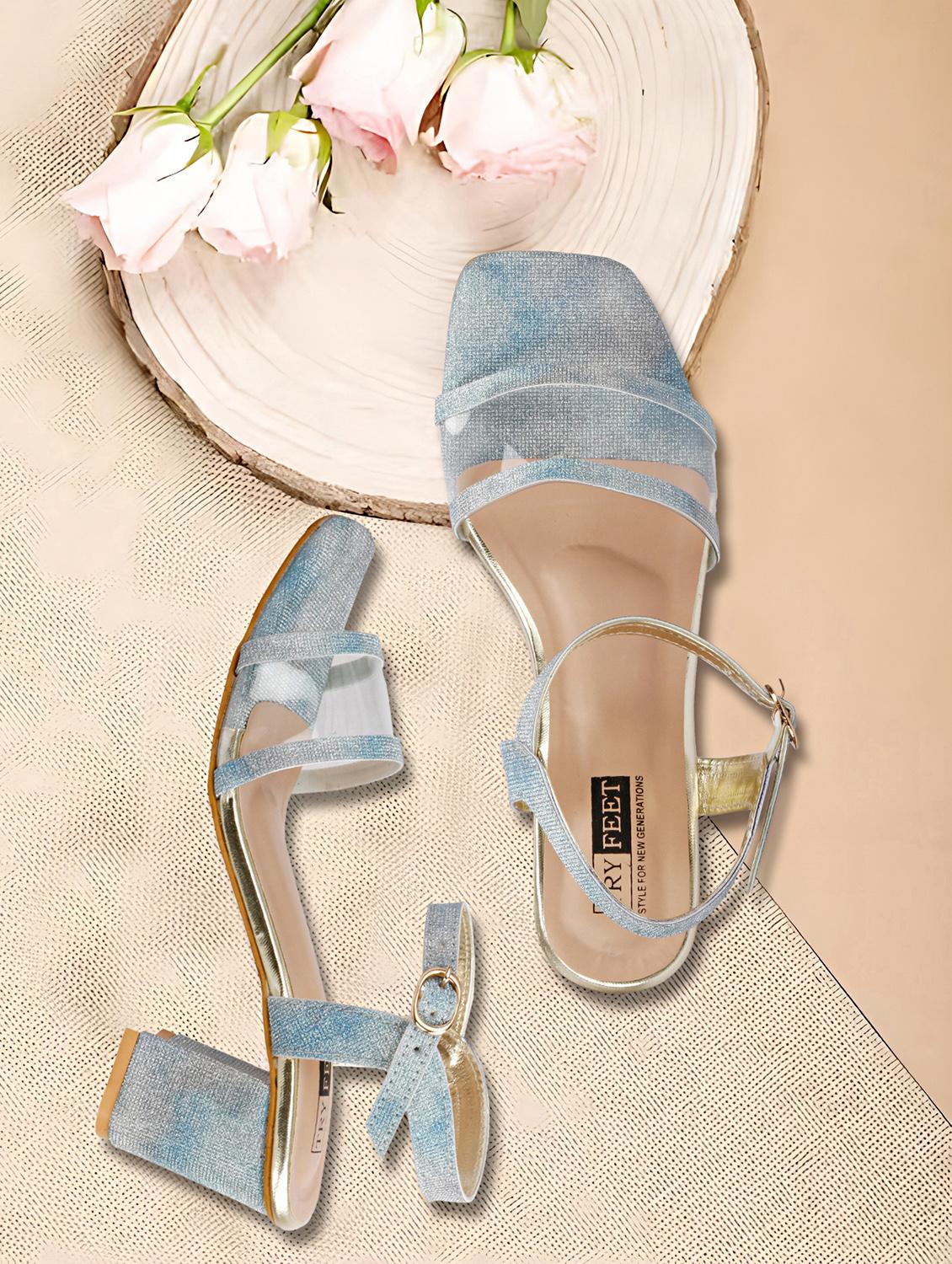 blue ankle strap sandal - 19436660 - Zoom Image - 0