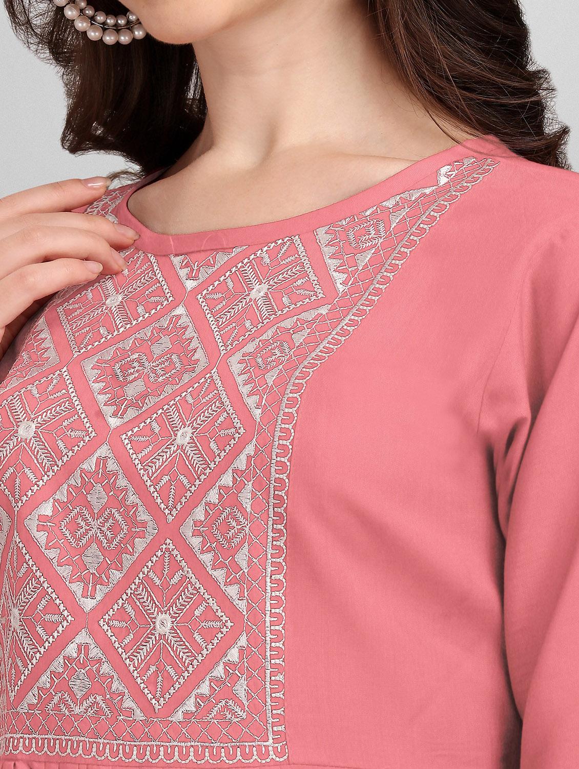 pink rayon regular top - 19437041 - Standard Image - 4