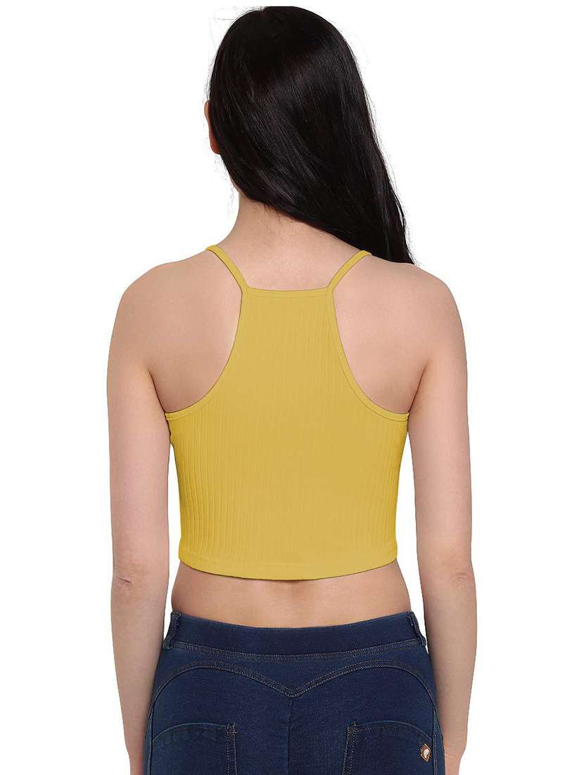 women's crop round neck top - 19437800 - Standard Image - 1