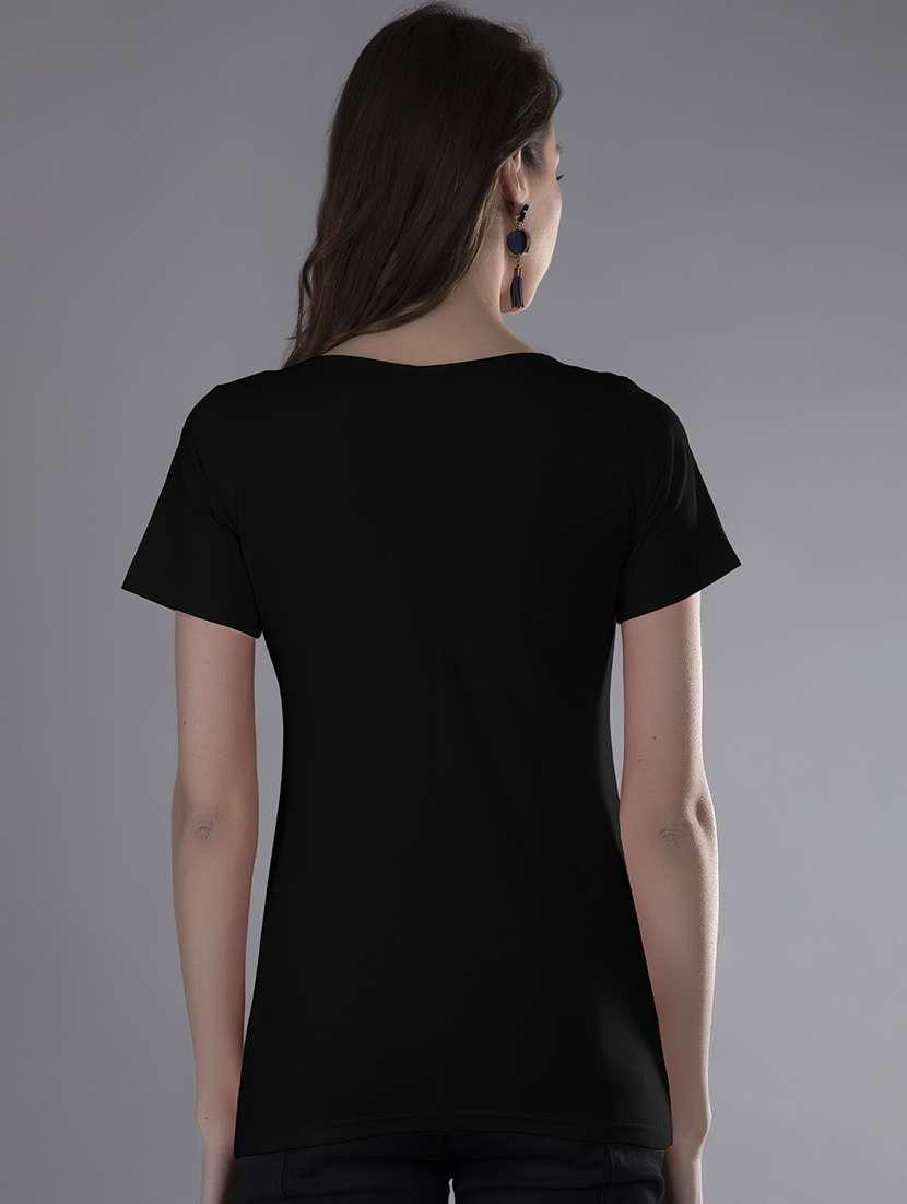 women's plain scoop neck t-shirt - 19439079 -  Standard Image - 1