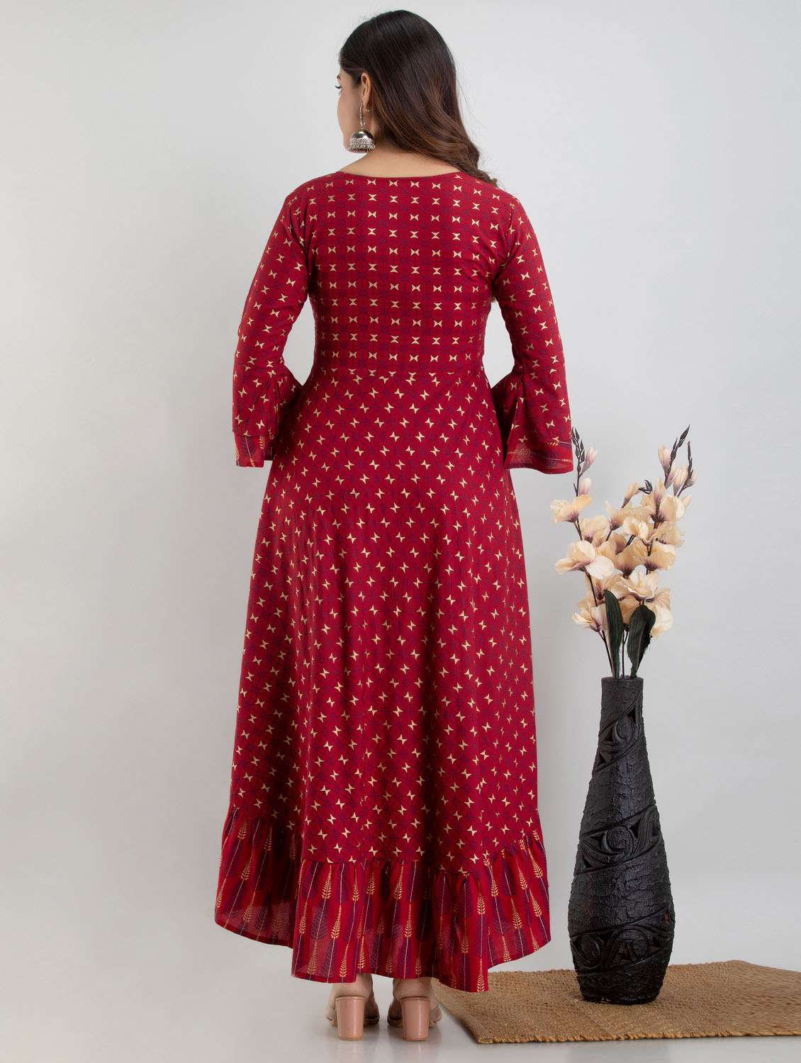 women's flared kurta - 19440736 -  Standard Image - 4