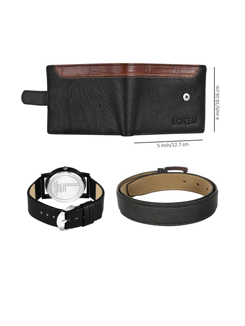 belt, wallet & watch gift combo - 19451308 -  Standard Image - 1
