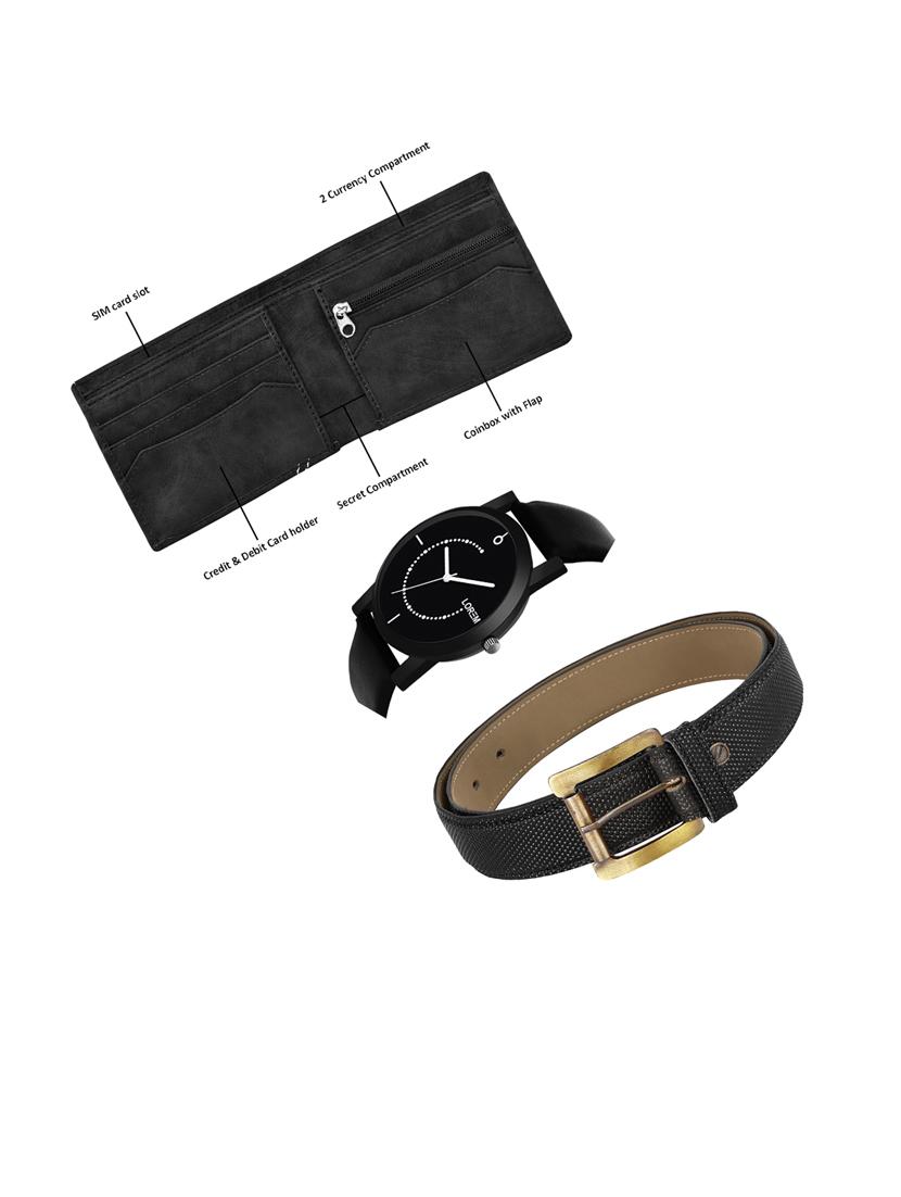 belt, wallet & watch gift combo - 19451311 - Standard Image - 1
