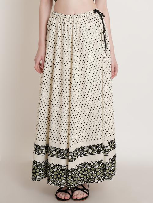 printed flared skirt - 19452156 - Standard Image - 0