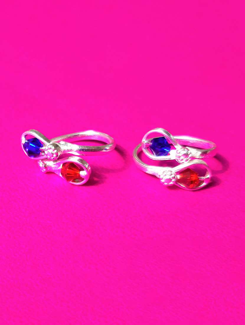 silver plated toe ring - 19452160 -  Standard Image - 1