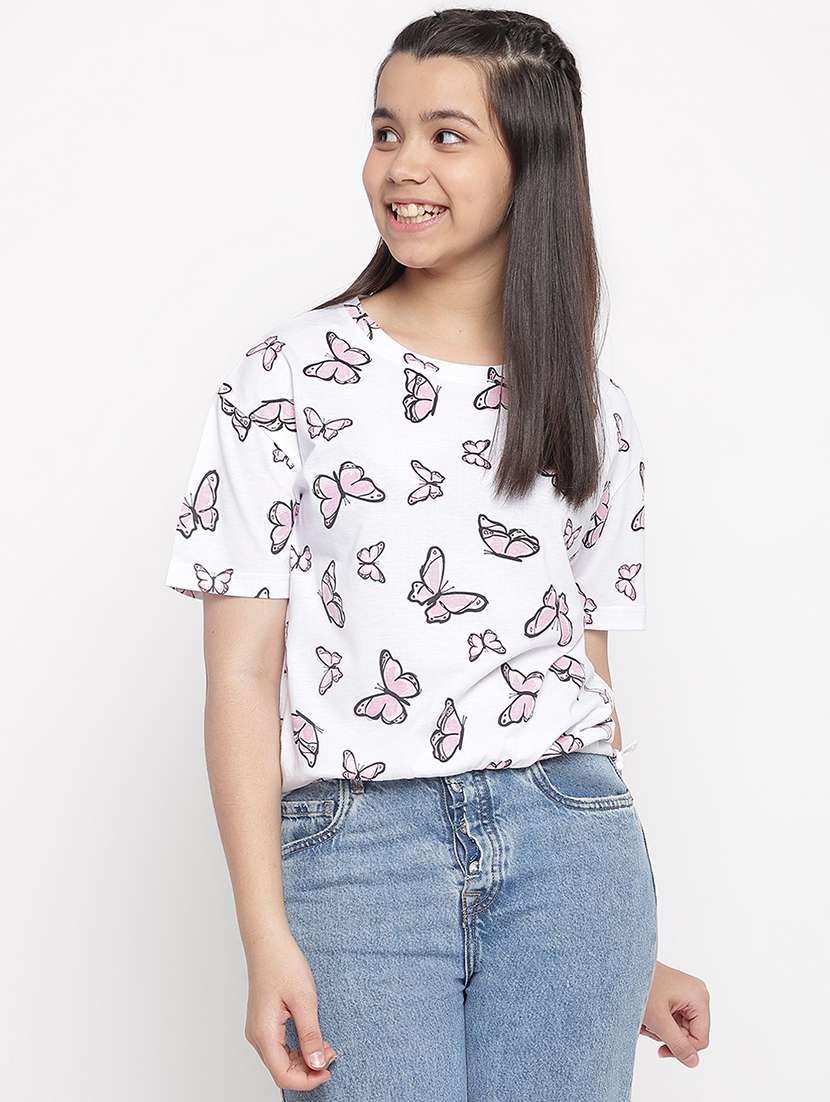 girls round neck top
