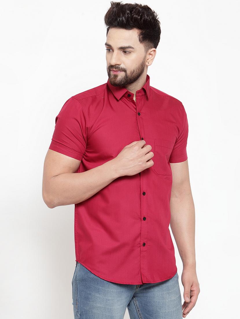 mens solid casual shirt - 19452993 - Standard Image - 1