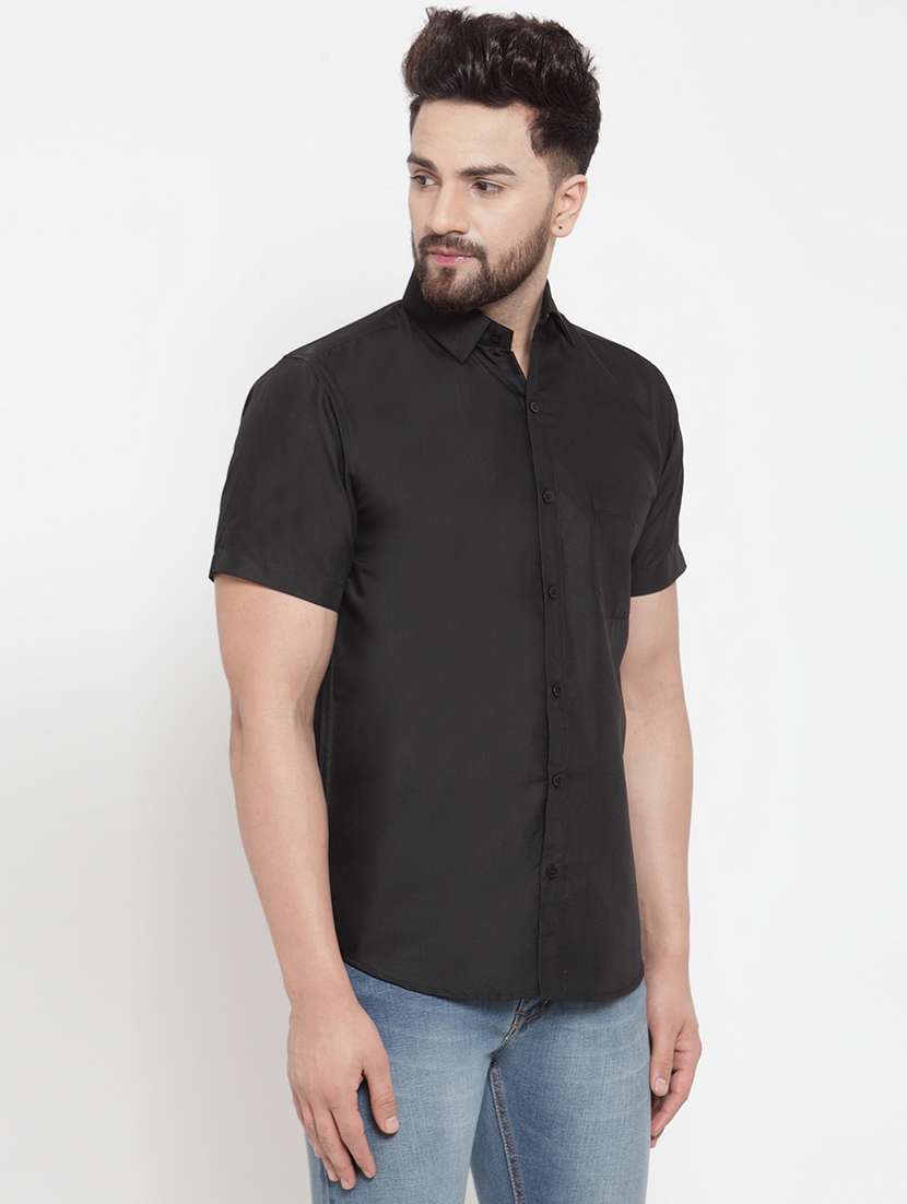 mens solid casual shirt - 19452998 -  Standard Image - 1