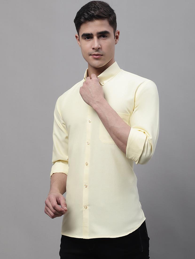 mens solid casual shirt - 19453033 - Standard Image - 1