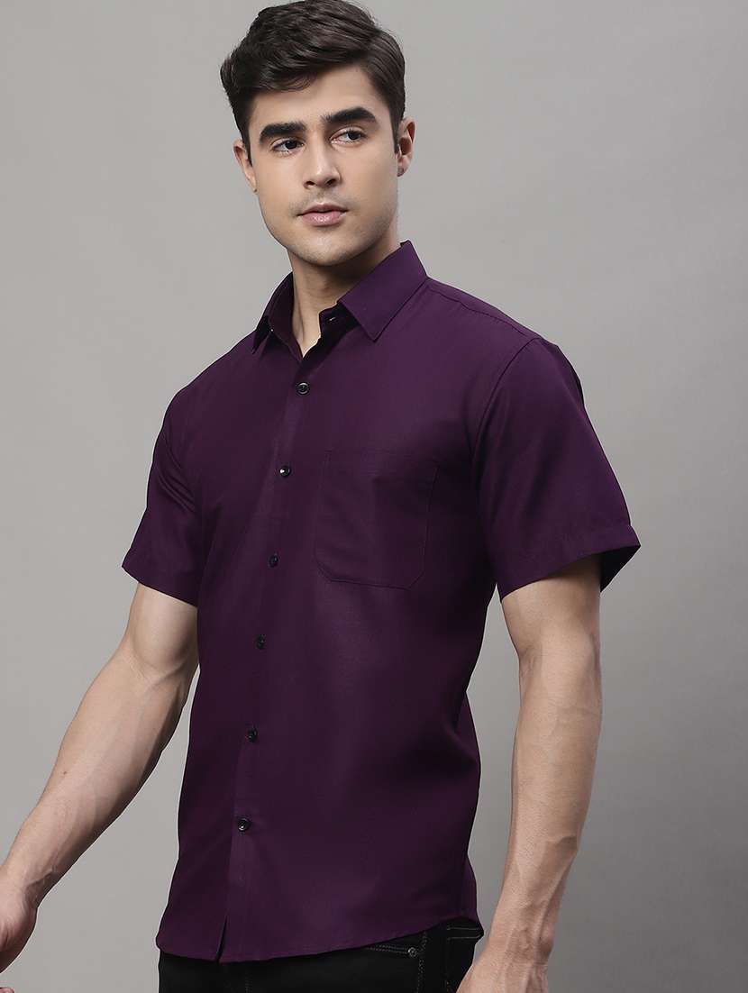 mens solid casual shirt - 19453048 -  Standard Image - 1