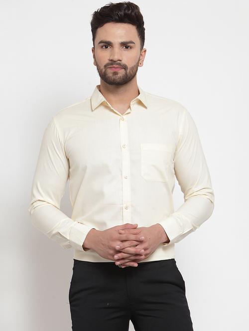 mens solids formal shirt - 19453096 - Standard Image - 0