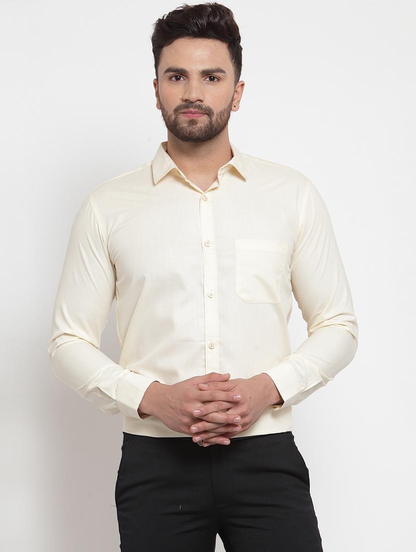 mens solids formal shirt - 19453096 - Zoom Image - 0
