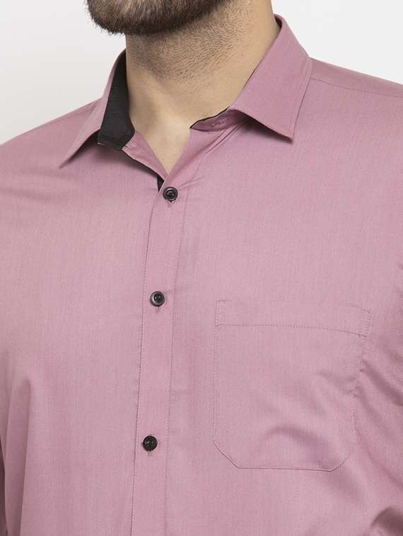mens solids formal shirt - 19453109 -  Standard Image - 4