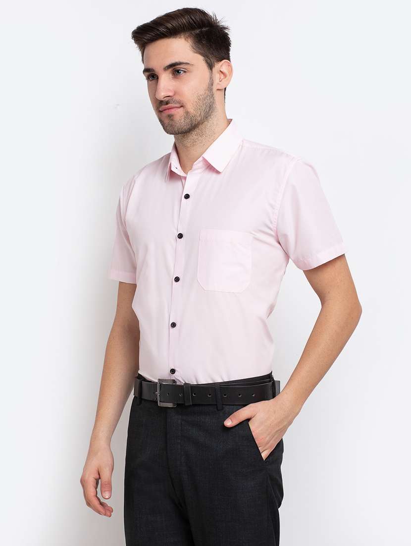 mens solids formal shirt - 19453125 -  Standard Image - 1