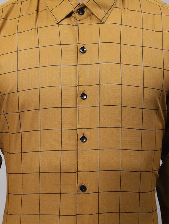 mens checks formal shirt - 19453136 -  Standard Image - 4