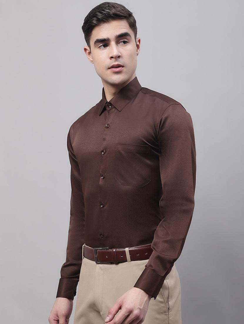 mens solids formal shirt - 19453145 - Standard Image - 1