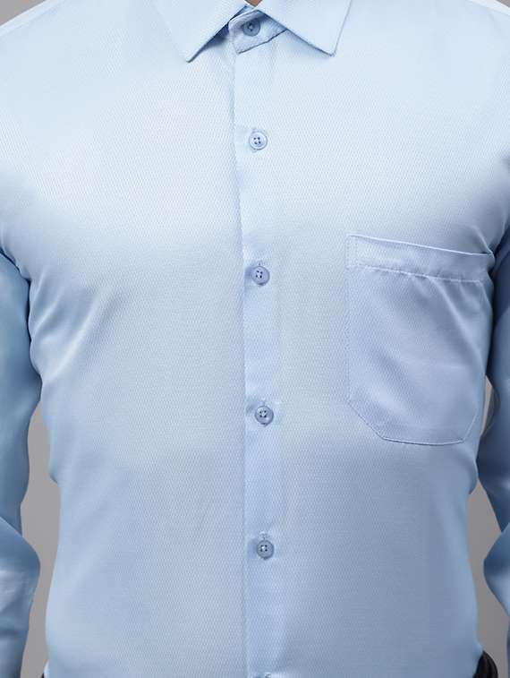 mens solids formal shirt - 19453146 -  Standard Image - 4