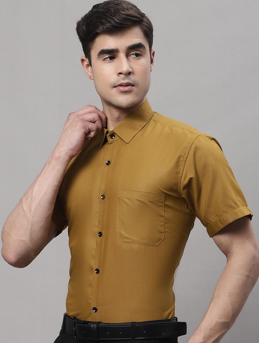 mens solids formal shirt - 19453165 - Standard Image - 1