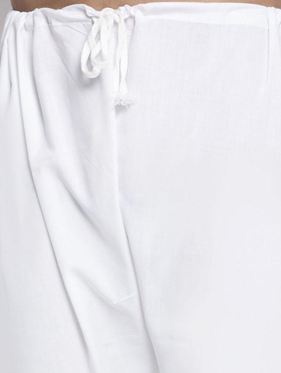 yellow solid cotton kurta pyjama set - 19453344 - Standard Image - 4