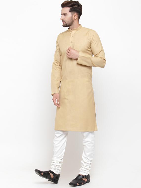solid cotton kurta pyjama set - 19453352 -  Standard Image - 1