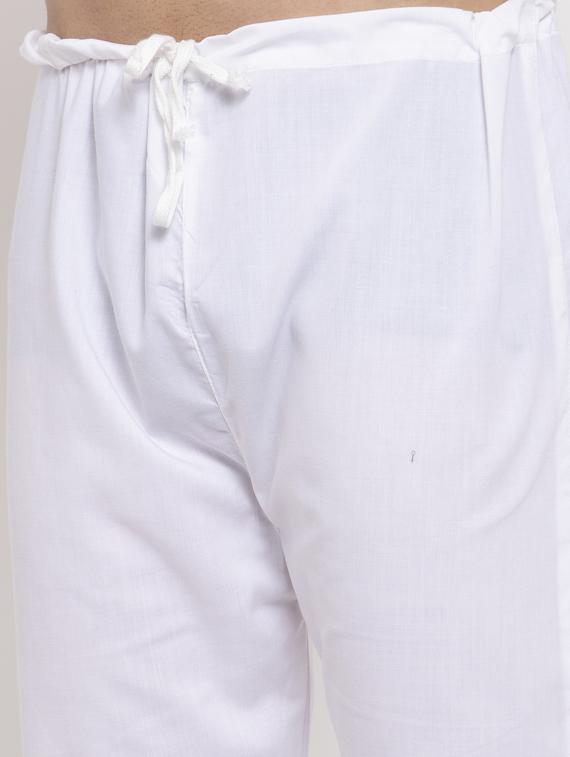 solid cotton kurta pyjama set - 19453372 - Standard Image - 4